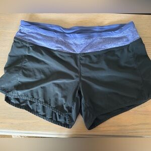 Black and Blue Lululemon Shorts